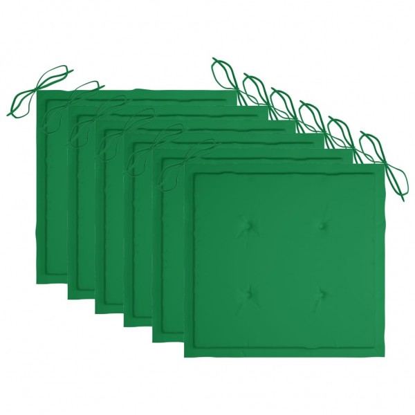 Acessórios para cadeiras de jardim de tecido Oxford verde 50x50x3 cm D