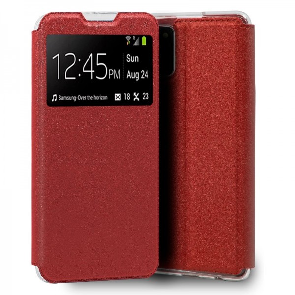 Fundação COOL Capa de Flip para Samsung A025 Galaxy A02s Red Lise D