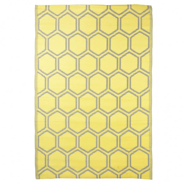 Esschert Design Alfombra de exterior panal de abejas 182x122 cm D
