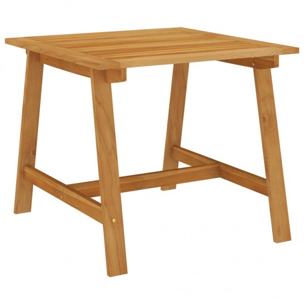 Mesa de comedor de jardín madera maciza de acacia 88x88x74 cm D