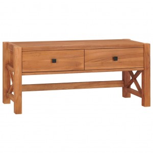 Mueble de TV de madera de teca 100x40x45 cm D