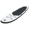 Conjunto prancha de paddle SUP insuflável preto e branco 2