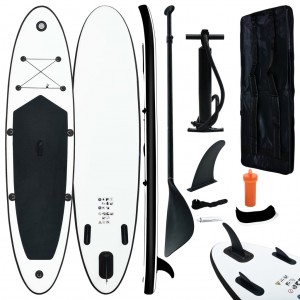 Jogo de tabuleiro de paddle surf inflável preto e branco D