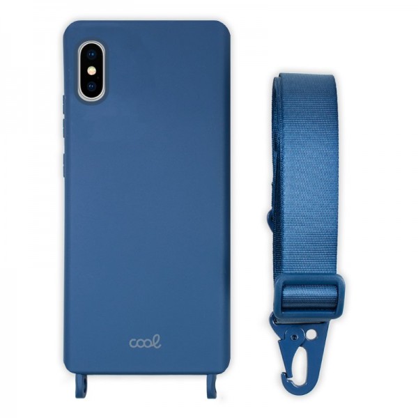 Carcaça COOL para iPhone X / iPhone XS Faixa Azul D