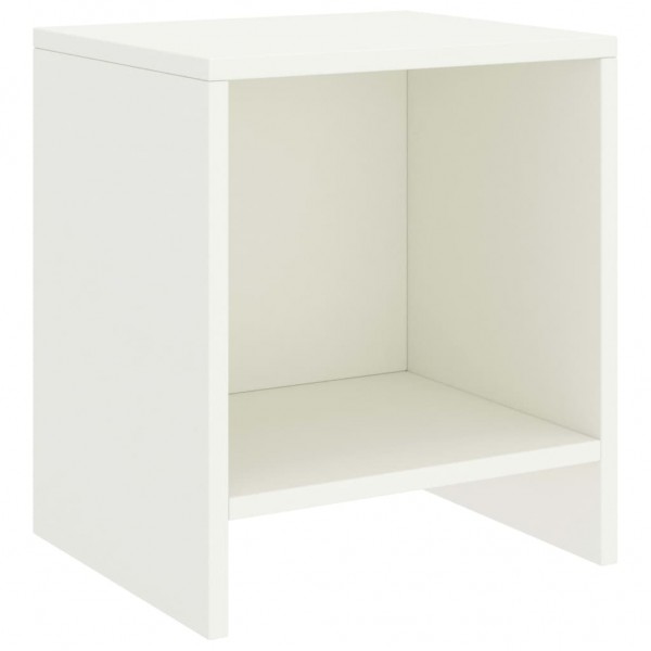Mesa de noite madeira maciça de mangue branco 35x30x40 cm D