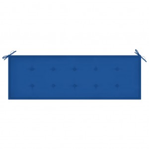 Cusco de banco de jardim tecido Oxford azul 150x50x3 cm D