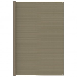 Tapete de tenda cinza taupe 250x550 cm D