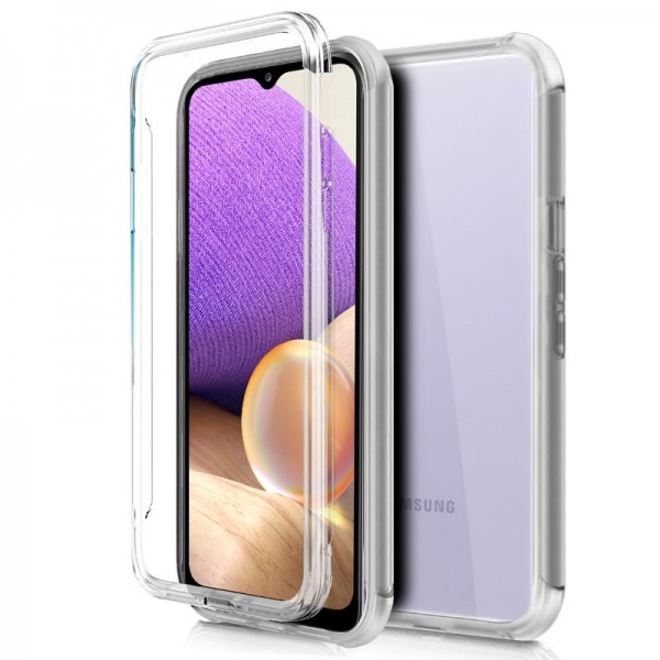 Funda COOL Silicona 3D para Samsung A326 Galaxy A32 5G (Transparente Frontal + Trasera) D