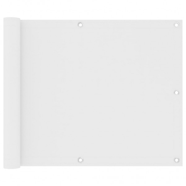 Toldo para balcão de tecido oxford branco 75x400 cm D