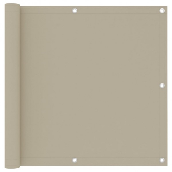 Toldo para balcão de tecido oxford beige 90x500 cm D