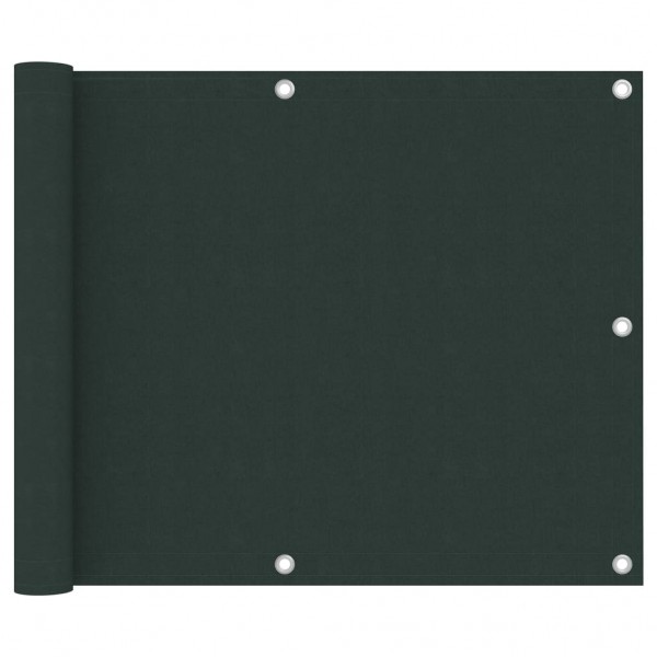 Toldo para balcão tecido oxford verde escuro 75x500 cm D
