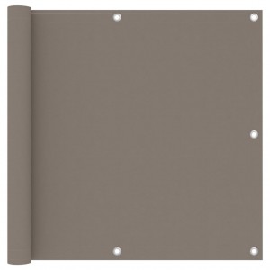 Toldo para balcón de tela oxford gris taupe 90x300 cm D