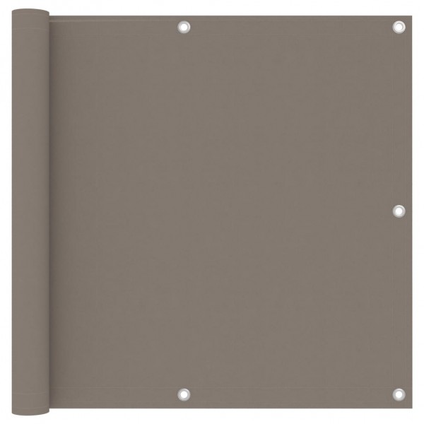 Toldo para balcão de tecido Oxford cinza taupe 90x300 cm D