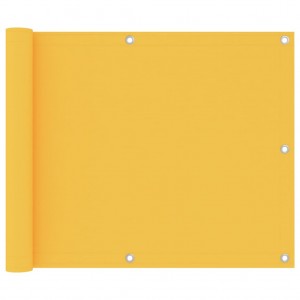 Toldo para balcão tecido oxford amarelo 75x400 cm D