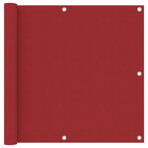 Toldo para balcão tecido oxford vermelho 90x300 cm D