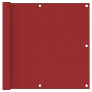 Toldo para balcón tela oxford rojo 90x400 cm D