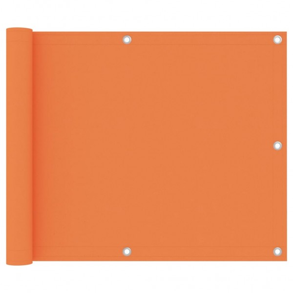 Toldo para balcão tecido Oxford laranja 75x500 cm D
