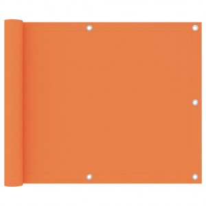 Toldo para balcón de tela oxford naranja 75x600 cm D