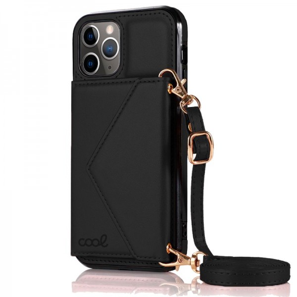 Carcasa COOL para iPhone 11 Pro Colgante Wallet Negro D