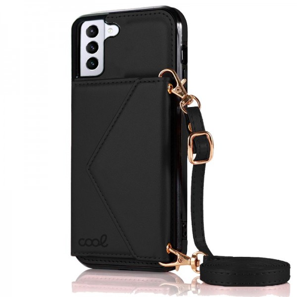 Carcaça COOL para Samsung G990 Galaxy S21 Black Wallet Pendant D