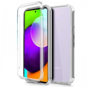 Fundação COOL Silicone 3D para Samsung A525 Galaxy A52 / A52 5G / A52s 5G (Border Transparent + Trasera) D