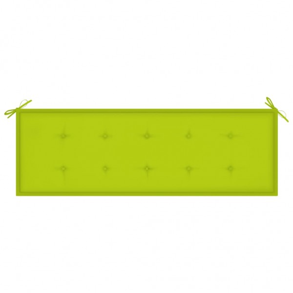 Cusco de banco de jardim tecido Oxford verde claro 150x50x3 cm D