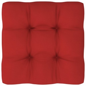Cojín para sofá de palets de tela rojo 50x50x12 cm D