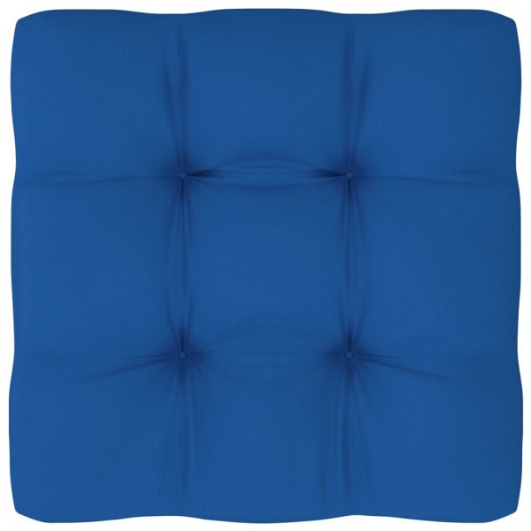 Cojín para sofá de palets de tela gris azul 50x50x12 cm D