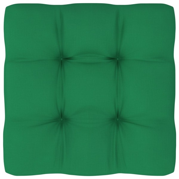Cojín para sofá de palets tela verde 60x60x12 cm D