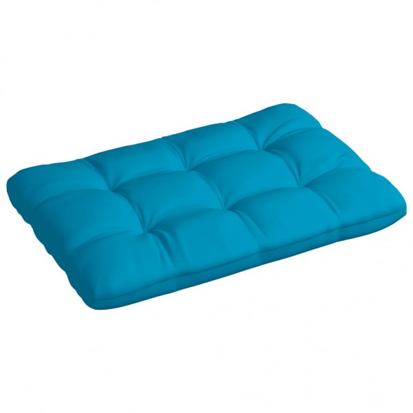 Cama de sofá de paletes de tecido azul 120x80x12 cm D