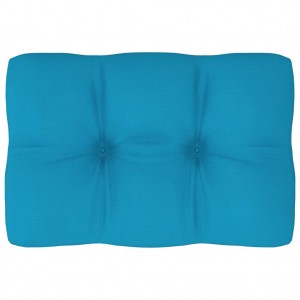 Cojín para sofá de palets de tela azul 60x40x12 cm D