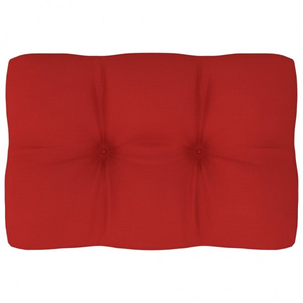 Cojín para sofá de palets de tela rojo 60x40x12 cm D