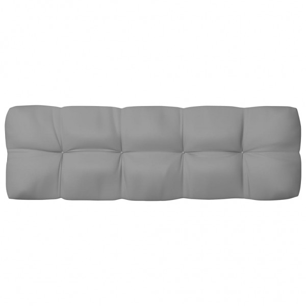 Cusco para sofá de paletes de tecido cinza 120x40x12 cm D