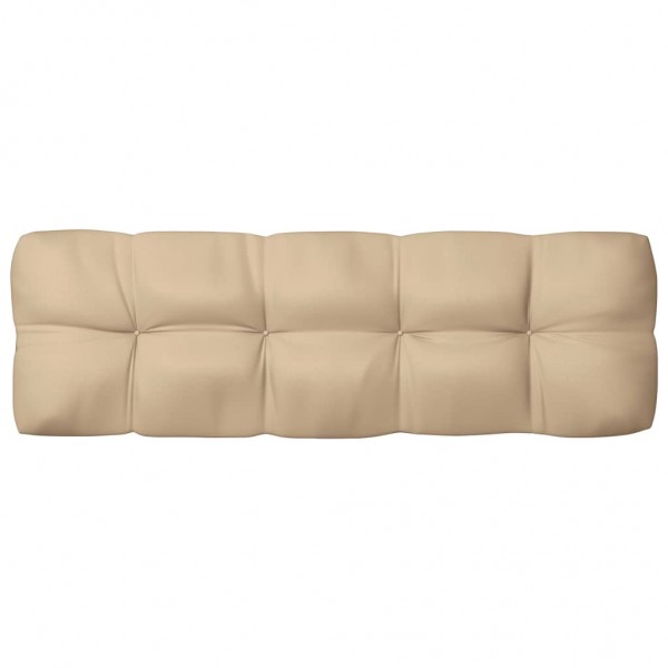 Cojín para sofá de palets beige 120x40x10 cm D