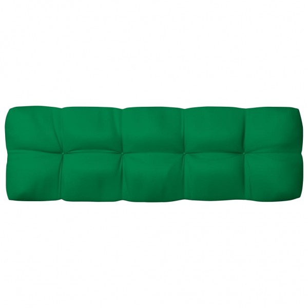 Cojín para sofá de palets verde 120x40x10 cm D