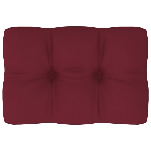 Cama de sofá de paletes de tecido vermelho-vermelho 60x40x12 cm D