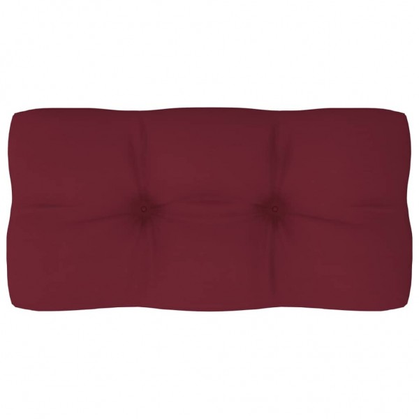 Cojín para sofá de palets de tela rojo tinto 80x40x12 cm D