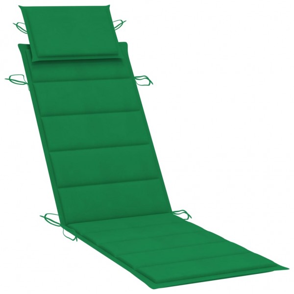 Cama de cama de tecido Oxford verde 186x58x3 cm D