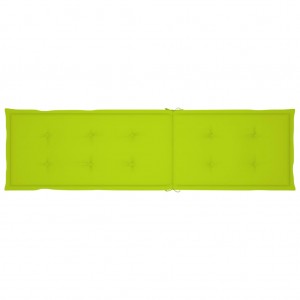 Cojín para tumbona verde claro (75+105)x50x3 cm D