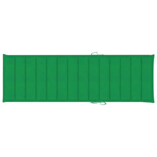 Cama de cama de tecido Oxford verde 200x60x3 cm D