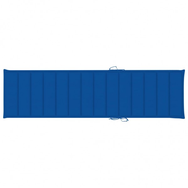 Cojín para tumbona tela azul royal 200x50x3 cm D