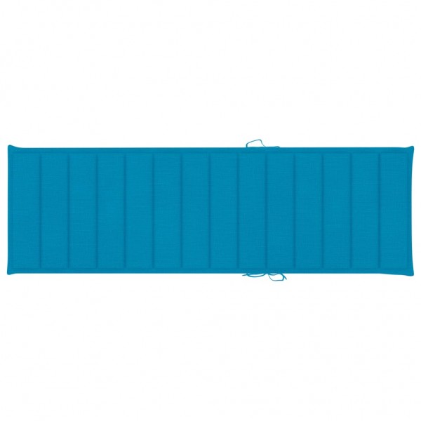 Cama de cama de tecido Oxford azul 200x60x3 cm D