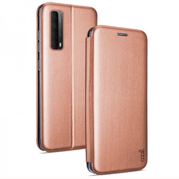 Fundação COOL Capa de Flip para Huawei P inteligente 2021 Elegância Rose Gold D