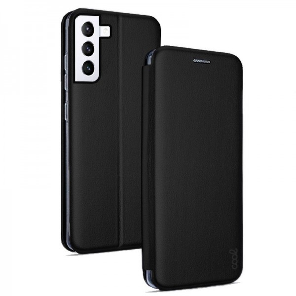 Funda COOL Flip Cover para Samsung G990 Galaxy S21 Elegance Negro D
