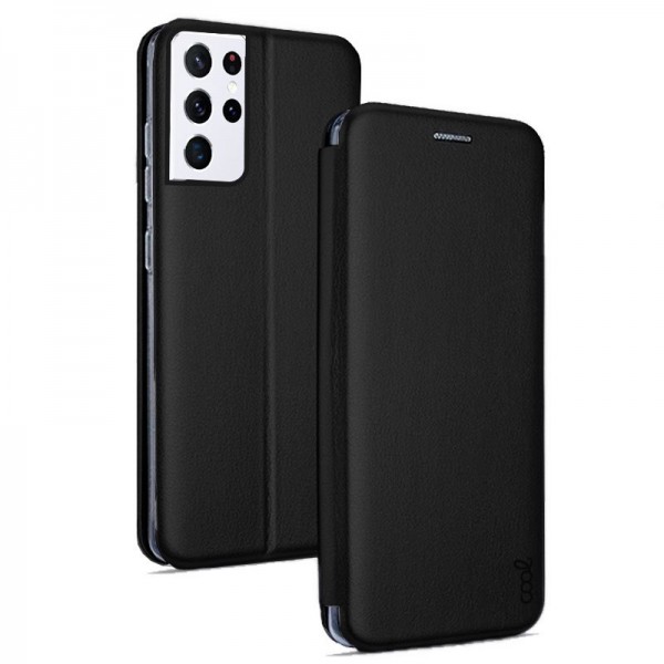 Funda COOL Flip Cover para Samsung G998 Galaxy S21 Ultra Elegance Negro D