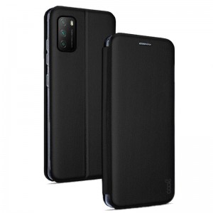 Fundação COOL Capa de Flip para Xiaomi Pocophone M3 / Redmi 9T Elegância Preto D