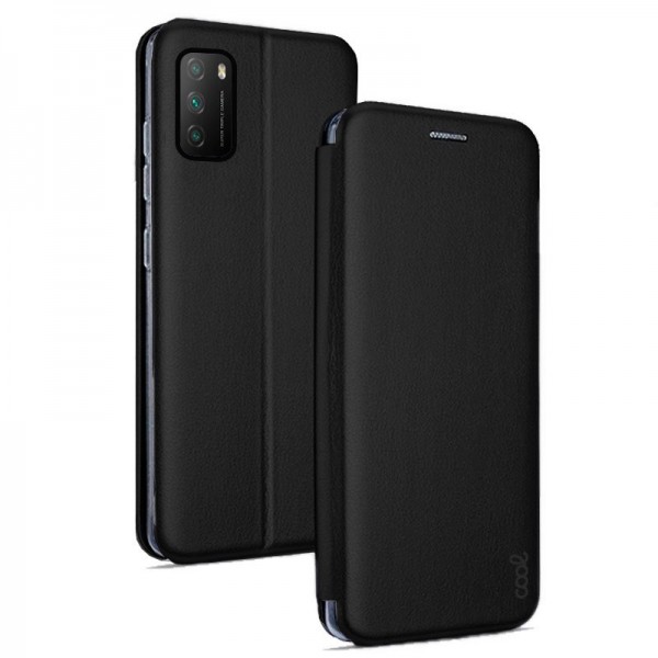 Funda COOL Flip Cover para Xiaomi Pocophone M3 Elegance Negro D