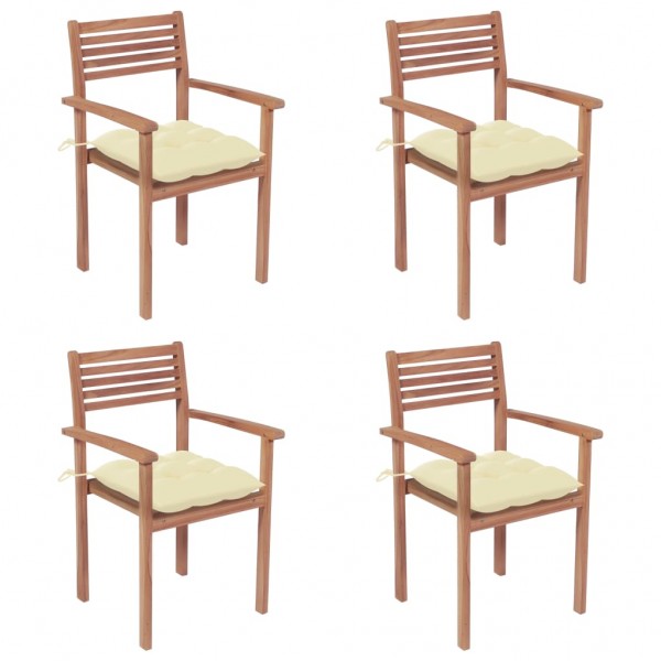 Cadeiras de jardim com almofadas D