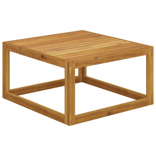 Mesa de centro de madeira maciça de acácia 68x68x29 cm D