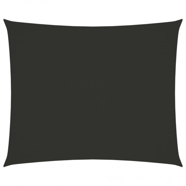 Telhado de vela rectangular de tecido oxford cinza anthracite 3,5x4,5 m D